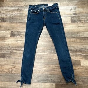 Rag & bone • Stevie capri ankle tie skinny Jean in Paz